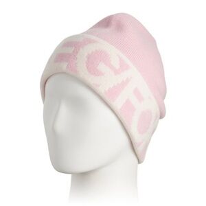 G/FORE G4 Golf Cashmere Blend Beanie Cameo Pink white NEW Winter Hat women’s